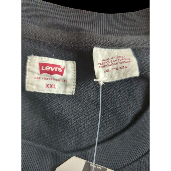 Levis Graphic Crewneck NWT Dark Black Sweatshirt 194920064 Camo Mens Size  XXL - Picture 7 of 7